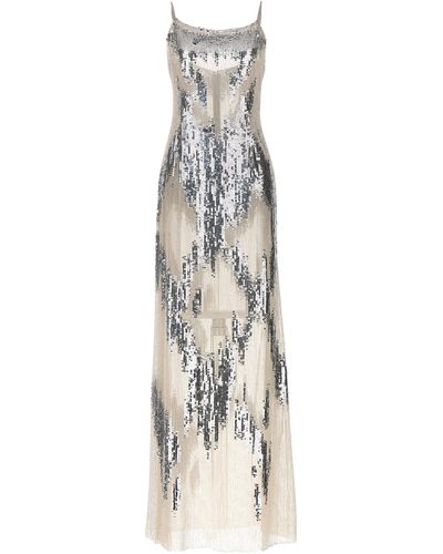 Elisabetta Franchi ' Carpet' Dress - White