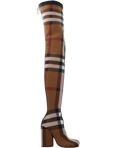 Burberry Boots Fabric - Brown