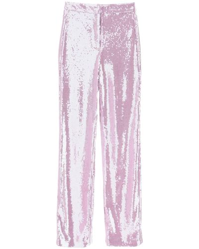 ROTATE BIRGER CHRISTENSEN Rotate 'robyana' Sequined Pants - Pink