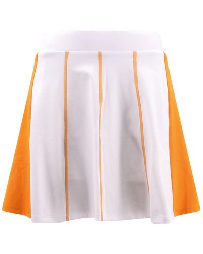 J.Lindeberg Flared Technical Fabric Skirt - White