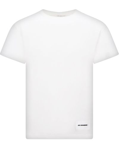Jil Sander 3x Pack Ss T-shirt Blue, White And Black
