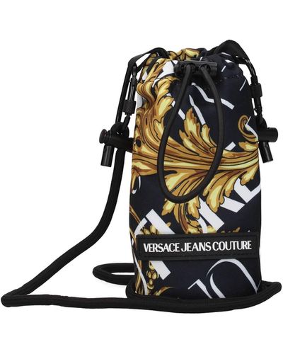 Versace Jeans Couture Black Baroque Print Messenger Bag - Bags & Luggage  from Brother2Brother UK