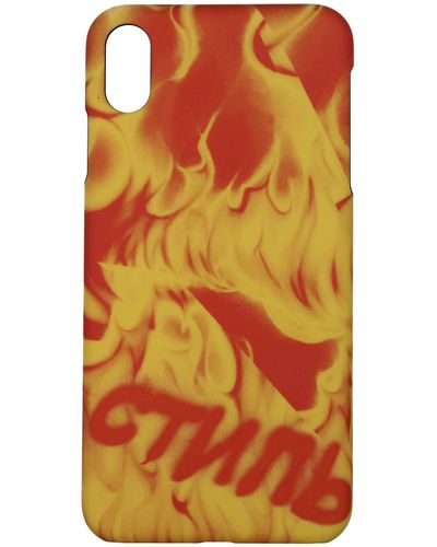 Heron Preston Porta iPhone iphone xs max PVC Multicolor - Arancione