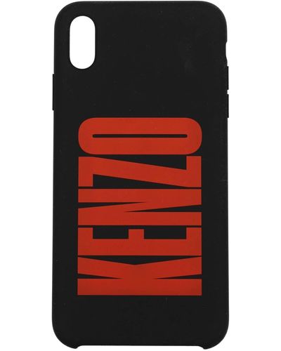 KENZO Porta iPhone xs max PVC Nero Rosso