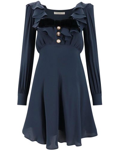 Alessandra Rich Mini Dress - Blue