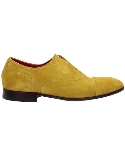 Green George Lace Up And Monkstrap Suede Yellow