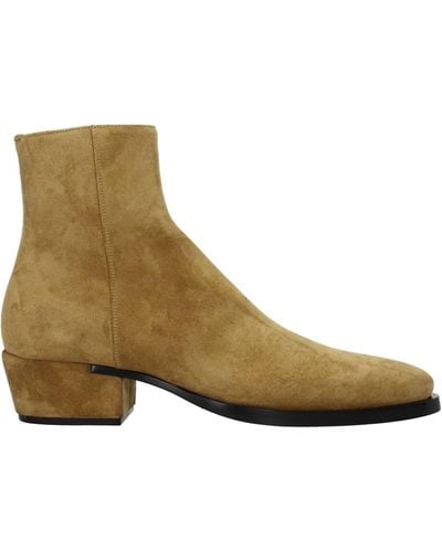 Givenchy Ankle Boot Dallas Suede Brown - White