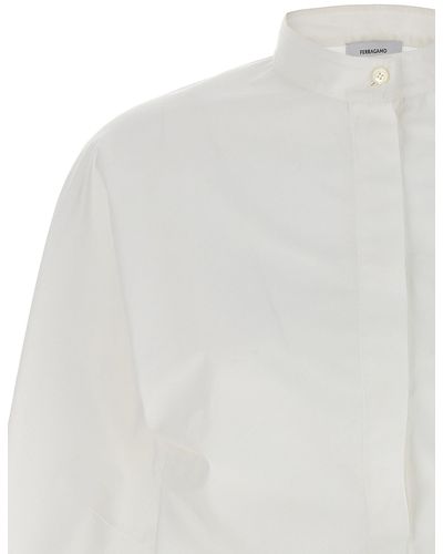 Ferragamo Cropped Shirt Camicie Bianco