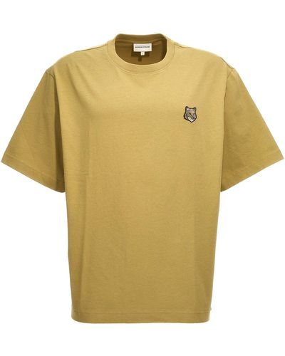 Maison Kitsuné 'Bold Fox Head' T-Shirt - Yellow