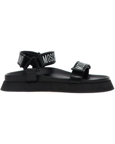 Moschino Fussbet Sandals - Black