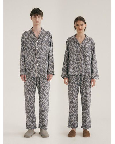 JO'S LOUNGE Couple Helsinki Pyjama Set - Grey