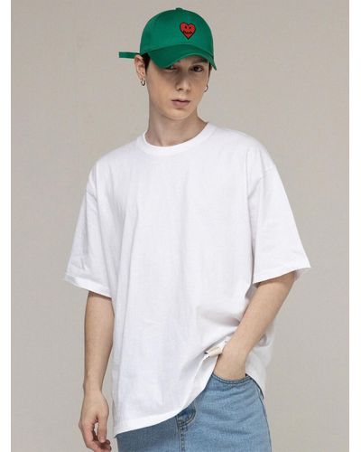 GRAVER [] Heart Logo Smile Ball Cap - White