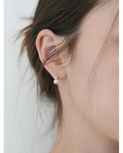 FLOWOOM Lovelight Pearl Earring - Brown