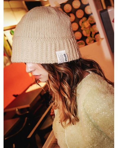 SLEEPYSLIP Alpaca Knit Bucket Hat - Natural