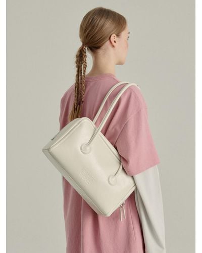 Marge Sherwood Off-white Micro Padded Soft Bag in Natural