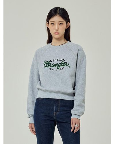 Wrangler Women Standard Arch Logo Sweatshirt [] - Grey