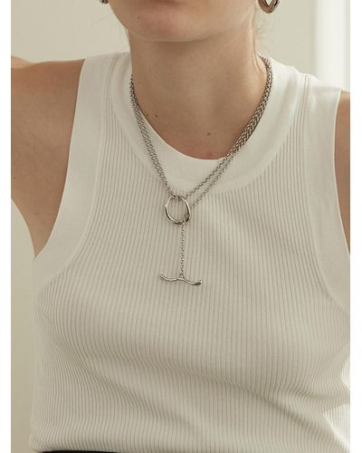 VIOLLINA toggle Necklace - Metallic