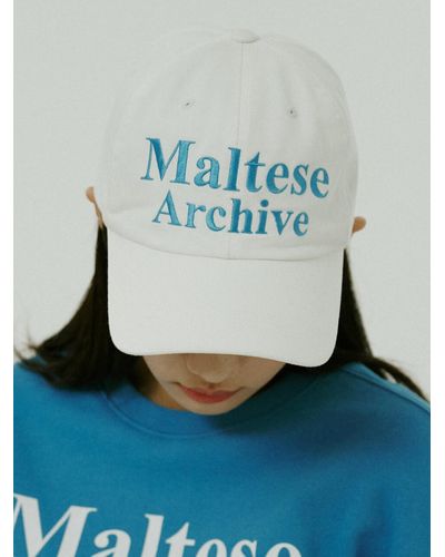 WAIKEI Maltese Archive Ball Cap - Blue