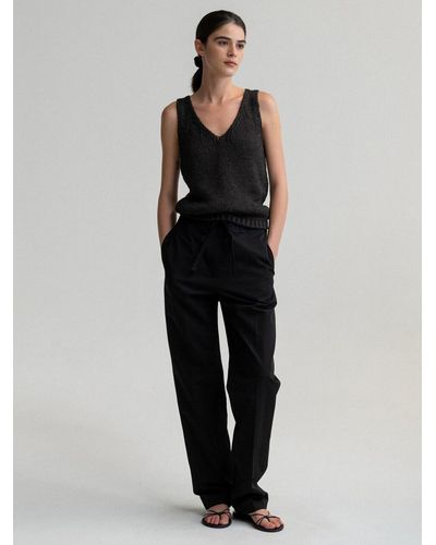 Black NOTHING WRITTEN Pants, Slacks and Chinos for Women | Lyst