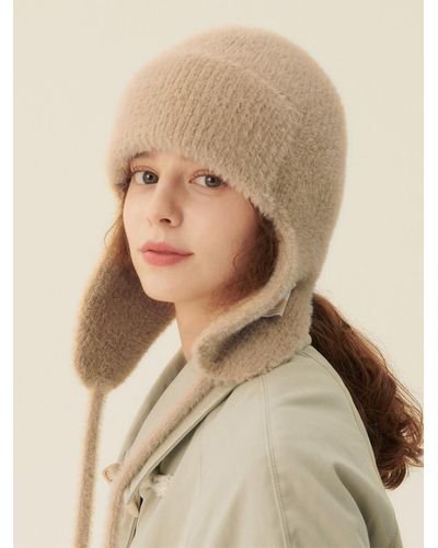 GOCORI Knit Trooper Hat - Natural