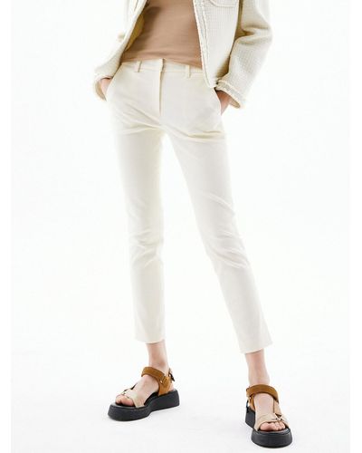 Jude McCall Blaire Stretch Cotton Trousers - White