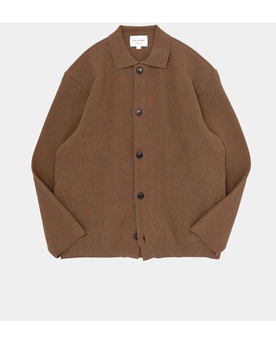 Still By Hand Milano Ribbed Cardigan - Brown