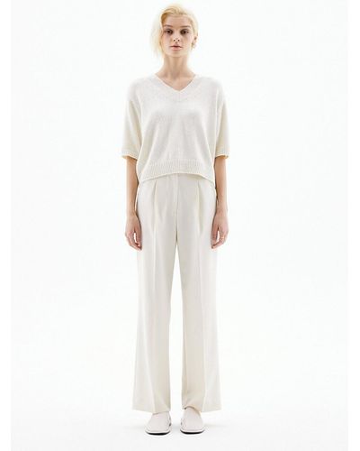 Jude McCall Fanny Pintuck Trousers - White