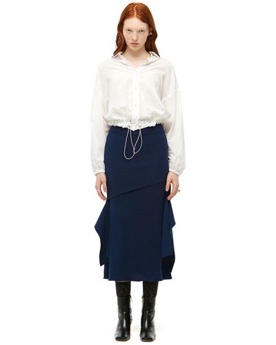 J.CHUNG Asymmetric Skirt - Blue