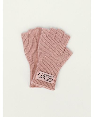 GOCORI Fingerless Short Gloves - Pink