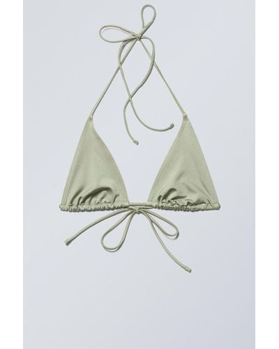 Weekday Strappy Triangle Bikini Top - Multicolour