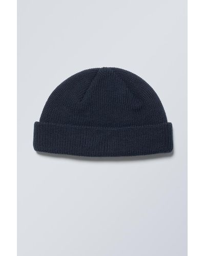 Weekday Stan Beanie - Blau