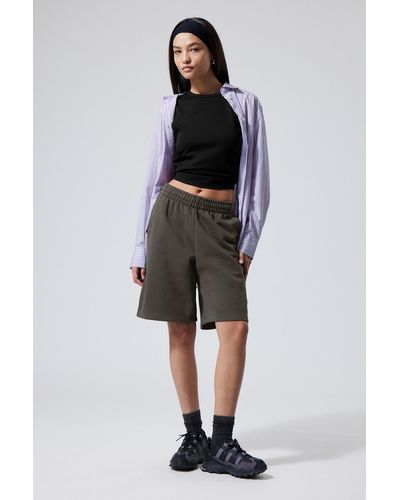 Weekday Loose Fit Terry Sweat-shorts - Black