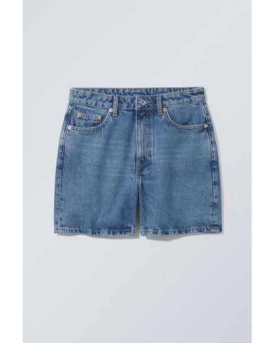 Weekday Jeansshorts Eya - Blau