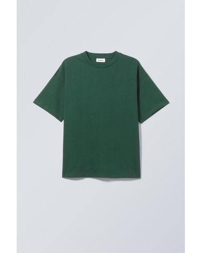 Weekday Kastiges T-Shirt - Grün