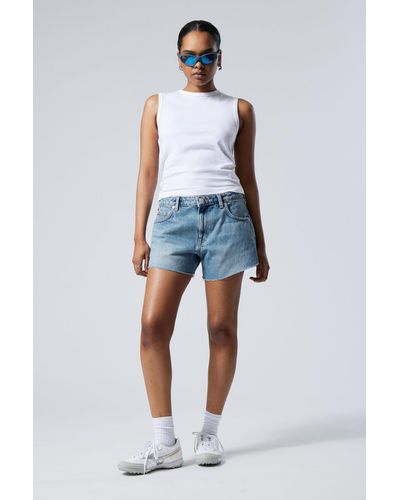 Weekday Jeansshorts Swift - Blau