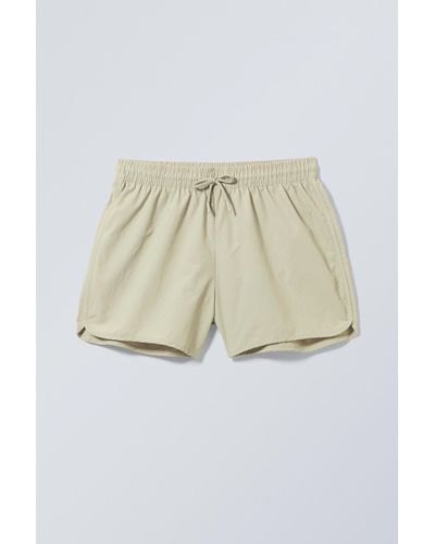 Weekday Tan Structure Swim Shorts - Natural