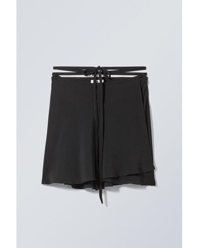 Weekday Jalena Short Skirt - Black
