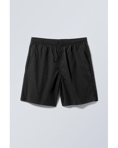 Weekday Ed Swim Shorts - Black