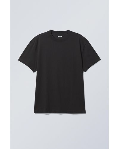 Weekday Oversized Heavyweight T-shirt - Black