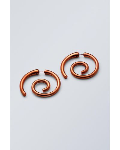 Weekday Swirl Stud Earrings - Multicolour