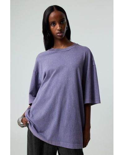 Weekday Weiches Oversized-T-Shirt - Lila
