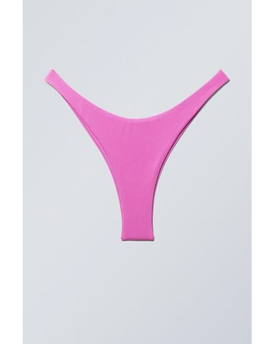 Weekday Brazilian Mini Bikini Bottom - Pink