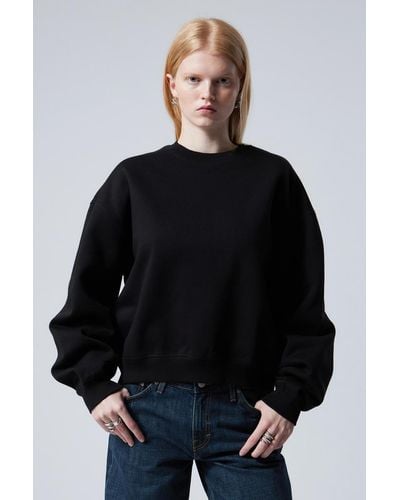 Weekday Sweatshirt Standard Essence - Schwarz