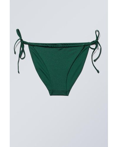 Weekday Bikinihose Breeze Zum Binden - Grün