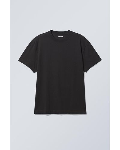 Weekday T-Shirt Oversized - Schwarz