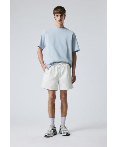 Weekday Regular Oxford Shorts - Blue