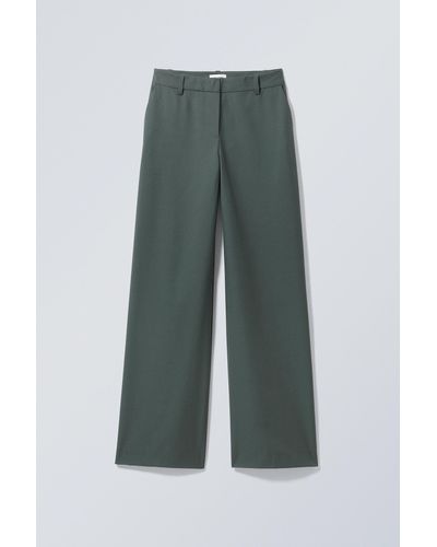 Weekday Riley Trousers - Green