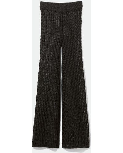 Weekday Diana Crochet Trousers - Black