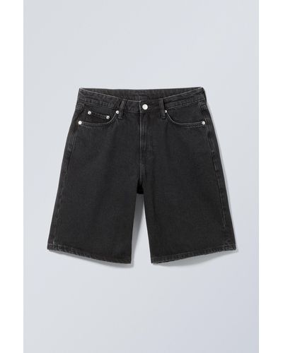Weekday Monterey Denim Shorts - Black