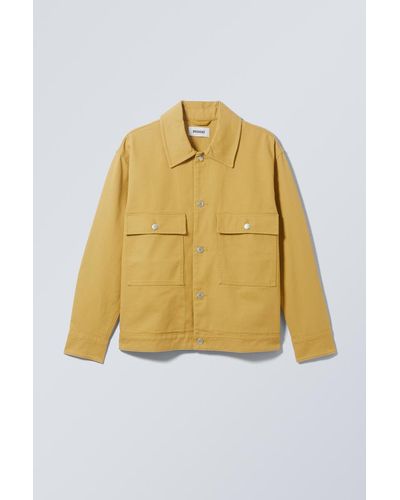 Weekday Brian Workwear Jacket - Yellow